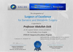 Surgeon of Excellence diploma_ProfAbdullahSisik